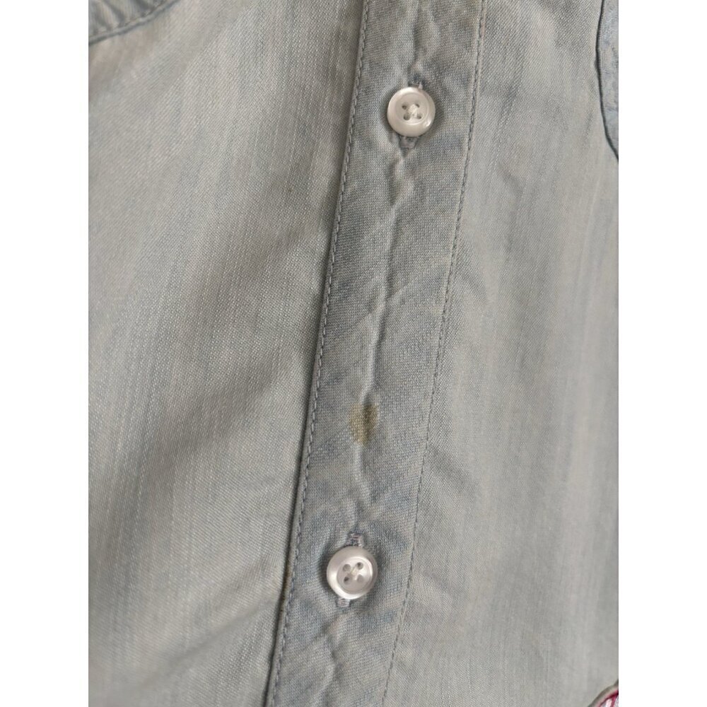Rails Chandler Floral-Embroidered Chambray Button Down Shirt Size Small - Picture 6 of 16